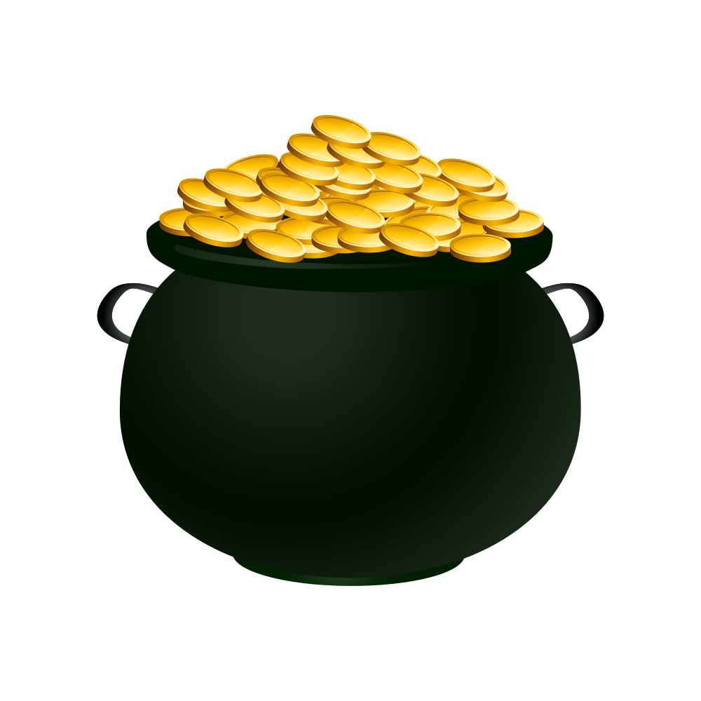 OnlineLabels Clip Art Pot  Of Gold 